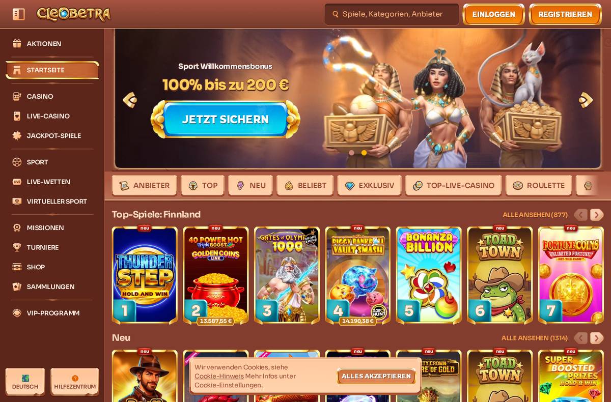Lobby von Cleobetra