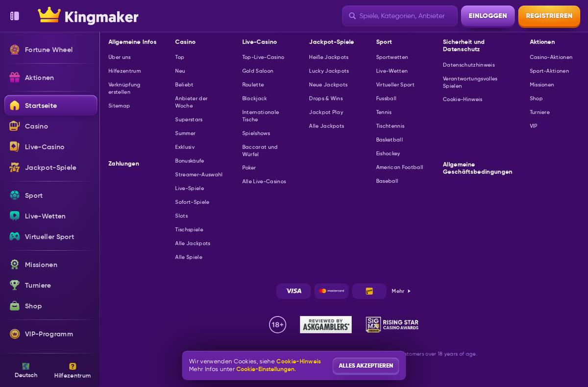 Footer von Kingmaker
